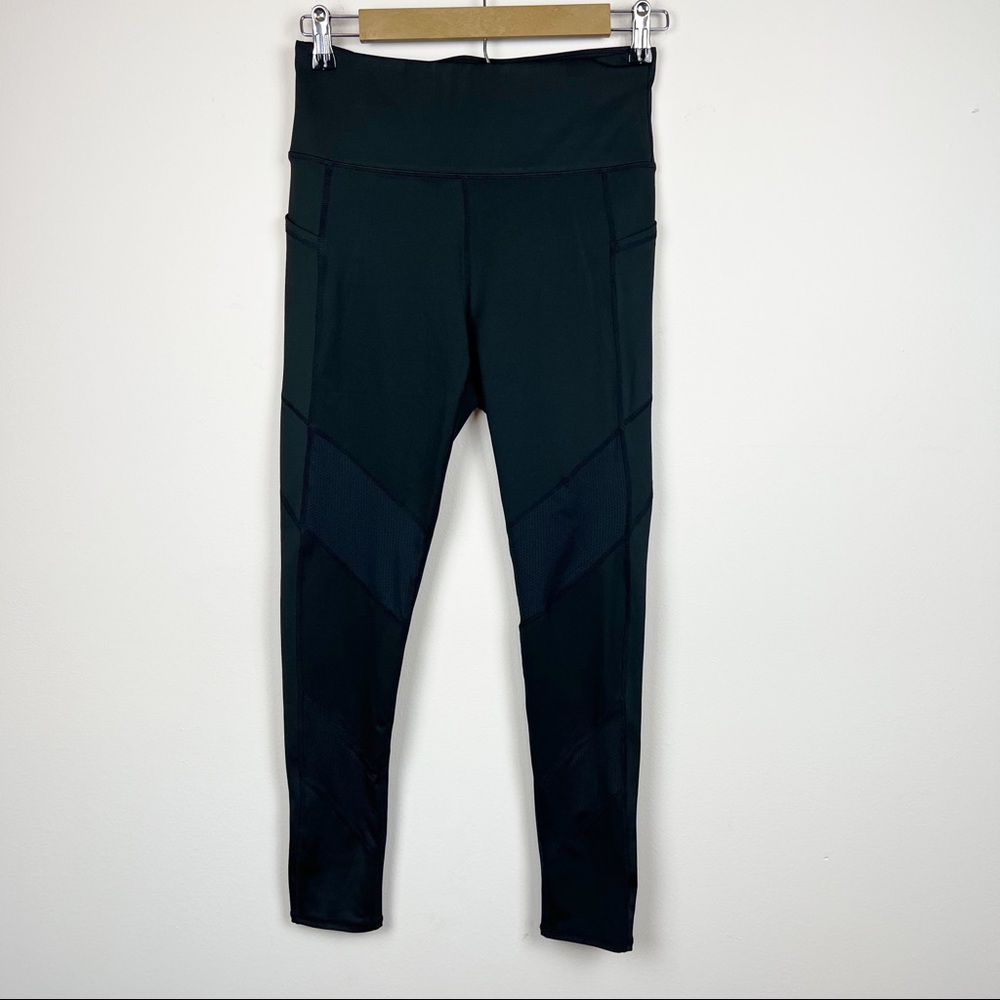 Tail‎ Black Leggings with Mesh Panels
